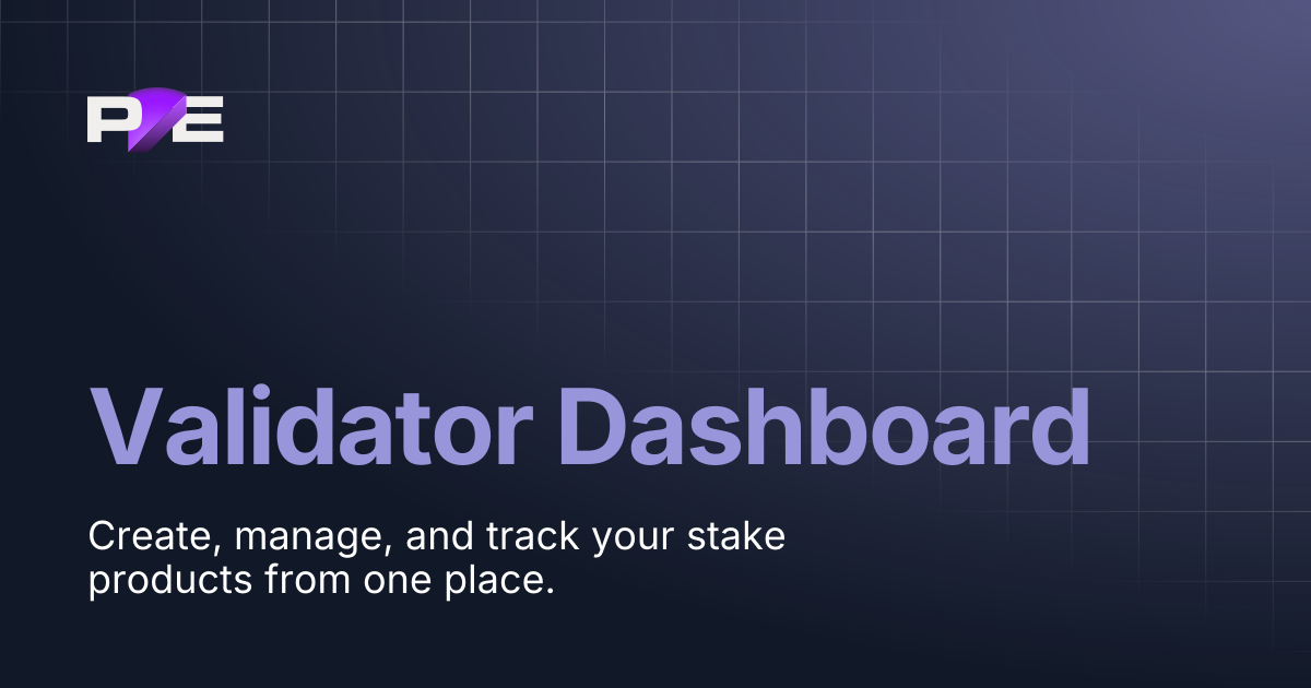 Validator Dashboard | Documentation