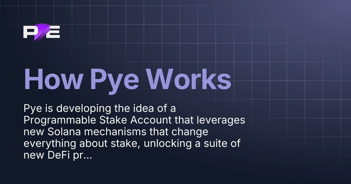 How Pye Works | Documentation